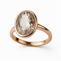 Anello Donna 9KT in Oro Topazio blu Cianfrone Gioielli ANOR-187-198